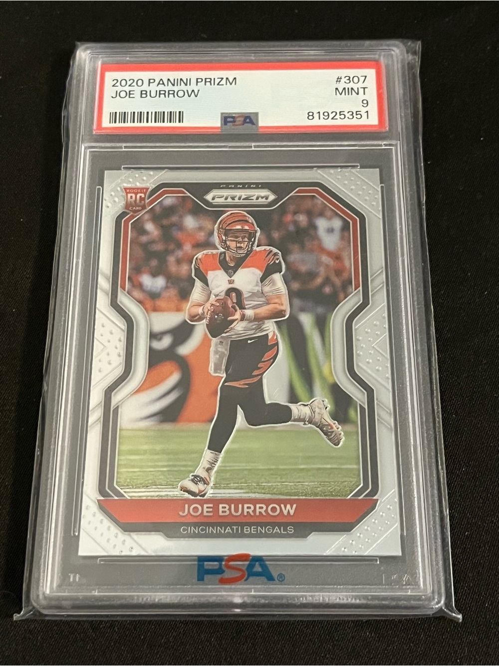 Panini Joe Burrow Football Card - Red, White, Black
